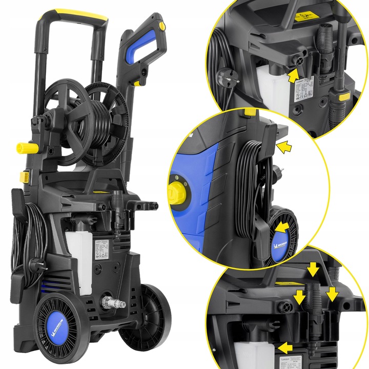 Myjka ciśnieniowa 250ewBAR MICHELIN 2200W MOCNA aluminiowa pompa