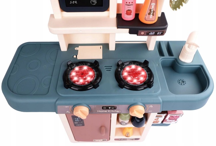 KUCHNIA DLA DZIECI KRAN PARA ŚWIATŁO DŹWIĘK funkcja wody 42 AKCESORIA