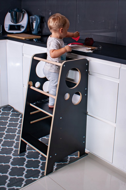 Kitchen Helper/Pomocnik kuchenny czarny MDF CKM+