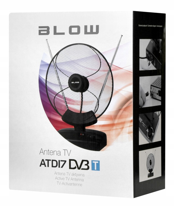 MOCNA antena aktywna pokojowa TV MUX-8 DVB-T2 DVBT