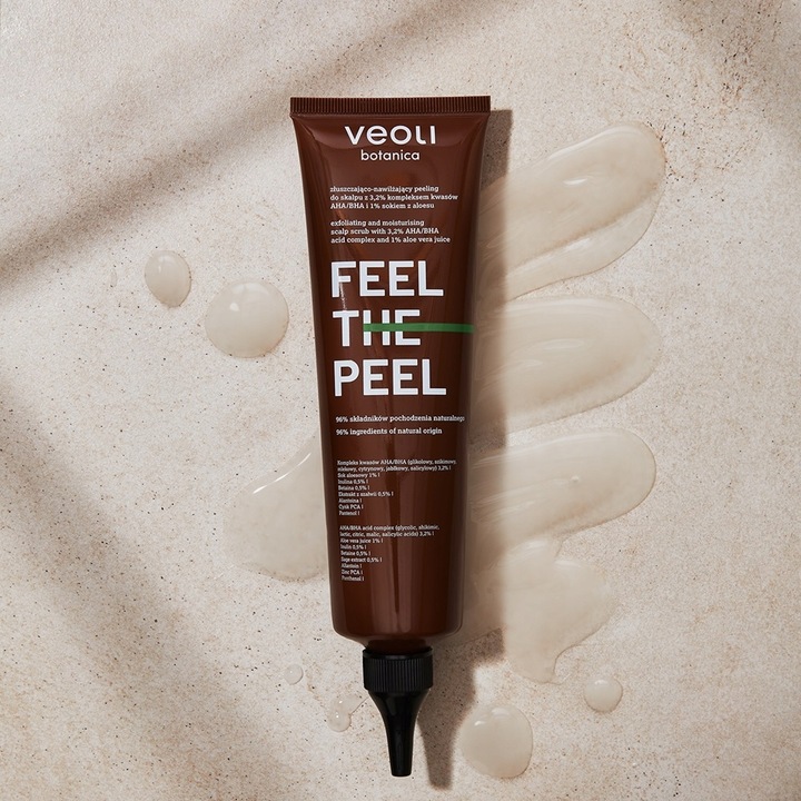 Veoli Feel The Peel Złuszczająco Nawilżający Peeling Do Skaplu Głowy 150ml