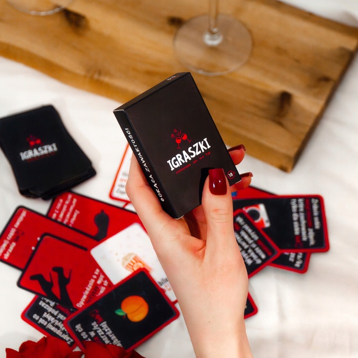 Karty IGRASZKI – Zakrapiana Gra dla Par - Zmysłowe Wyzwania i Pytania