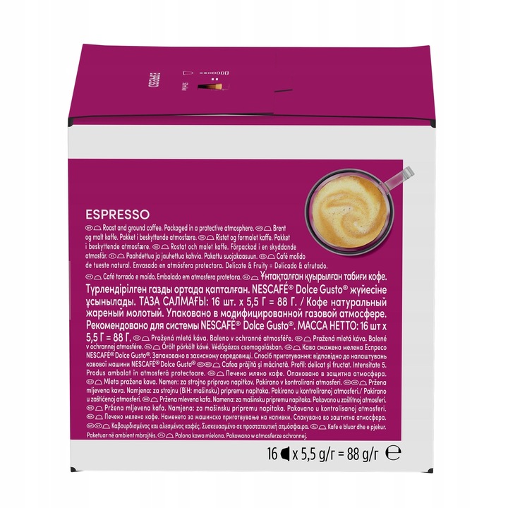 Kapsułki kawa espresso Nescafe Dolce Gusto 4+2