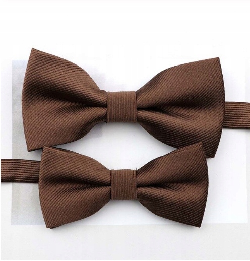 MUCHA męska i MUCHA dziecięca brązowe