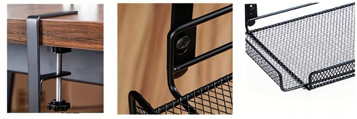 DUŻA PÓŁKA ORGANIZER WIESZAK NA PRZEWODY KABLE ROUTER BIURKO