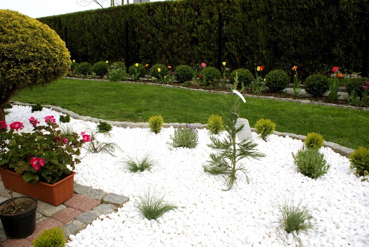 KAMIEŃ BIAŁY THASSOS OTOCZAK 1-2cm KAMIEŃ DEKORACYJNY DO OGRODU 20kg