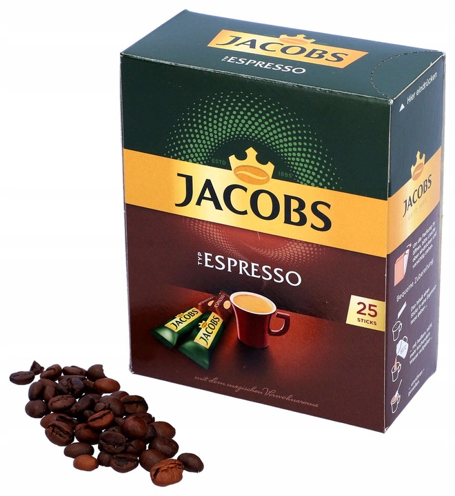 Kawa rozpuszczalna Jacobs Espresso w saszetkach 2x25 saszetek 45g z Niemiec