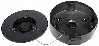 Czarna puszka montażowa adapter do kamer DVS PFA