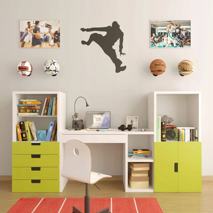 3X WIESZAK UCHWYT ŚCIENNY NA PIŁKĘ KASK CZAPKĘ DONICZKĘ STOJAK PIŁKI TRZY