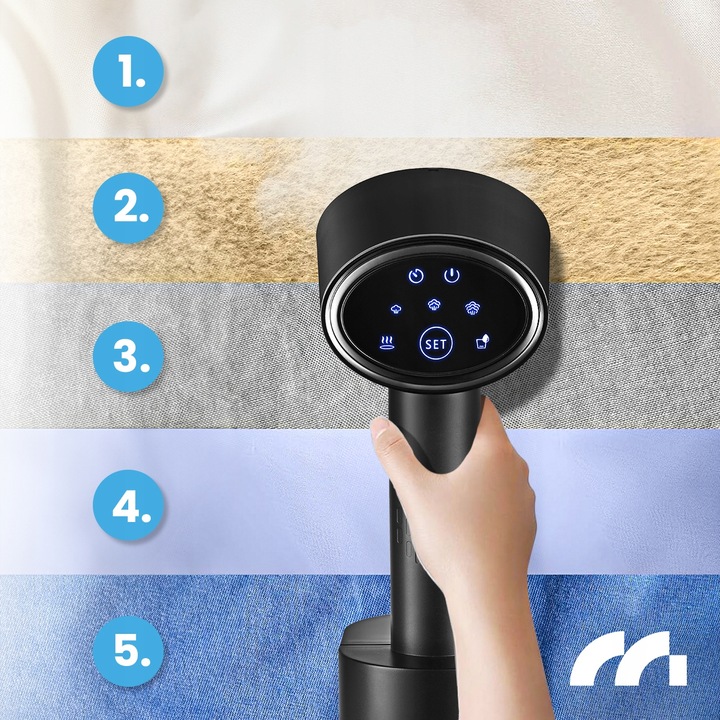 PAROWNICA DO UBRAŃ ŻELAZKO PAROWE STEAMER ZESTAW KLIPS ETUI 2000W