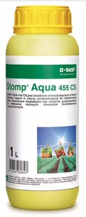 Stomp Aqua 455CS 1l BASF chwasty w cebuli, czosnku, marchew,