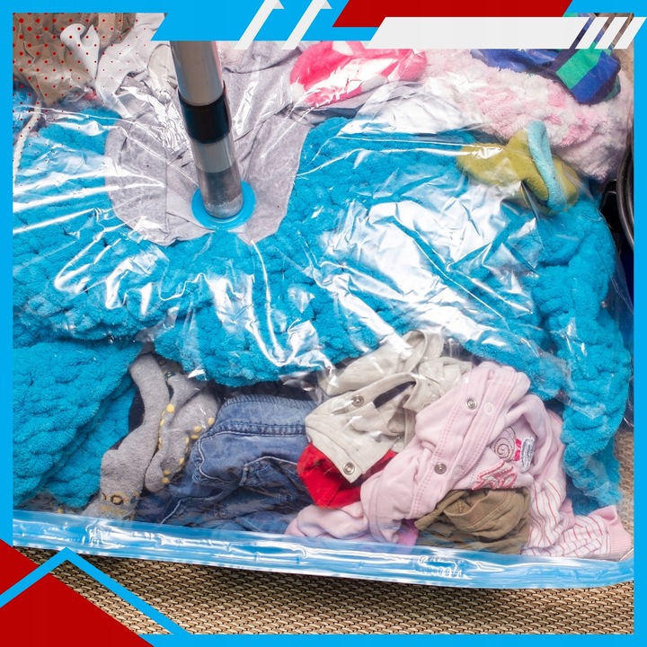 WORKI PRÓŻNIOWE Na Ubrania Pościel Torby, ZESTAW 12 SZTUK , 4 ROZMIARY