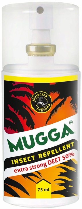 Mugga Strong spray 50% DEET 75 ml odstraszacz na komary i kleszcze ORYGINAŁ