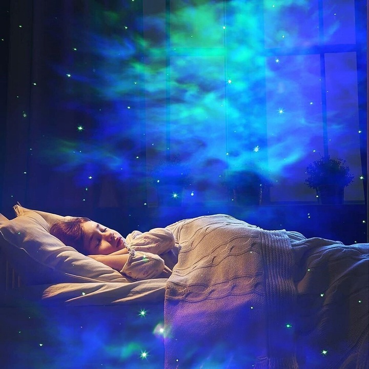 PROJEKTOR GWIAZD ASTRONAUTA LAMPKA NOCNA DLA DZIECKA GALAXY KOSMOS + PILOT