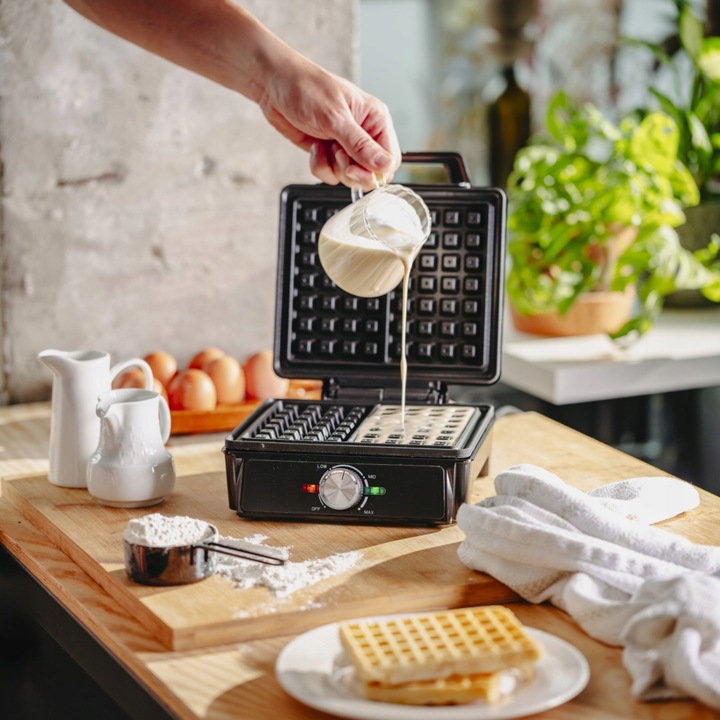 GOFROWNICA 2000W OPIEKACZ DO GOFRÓW MOCNA Z REGULACJĄ TEMPERATURY