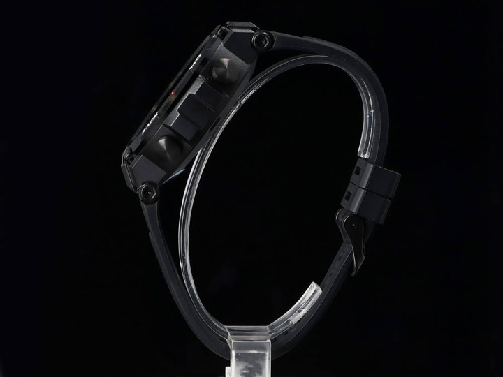 Smartwatch zegarek męski wodoszczelny GPS MILITARNY PULS MENU PL Czarny