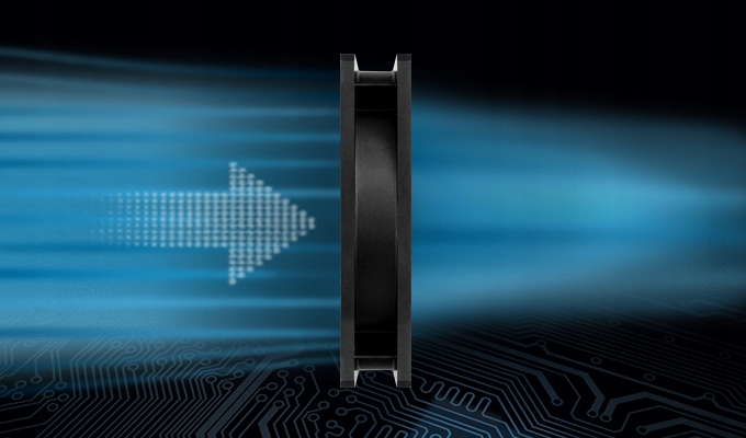 ARCTIC P12 PWM BLACK wentylator do obudowy 4-pin do 1800rpm 489a389