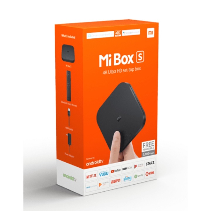 XIAOMI MI BOX S ANDROID SMART TV HBO GO NETFLIX 4K