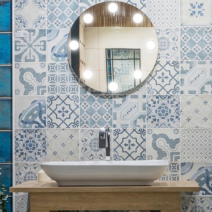 ŚWIATEŁKA LAMPKI LED NA LUSTRO TOALETKI MAKIJAŻ 10 POZIOMÓW JASNOŚCI 2