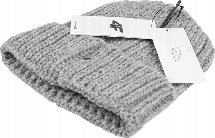 CZAPKA DAMSKA 4F SZARA H4Z22 CAD017 25M