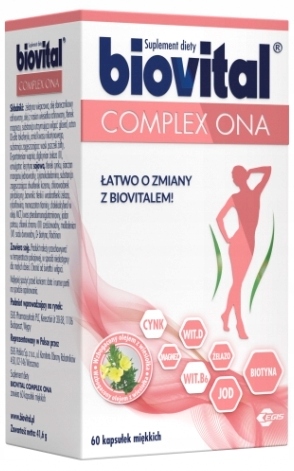 BIOVITAL COMPLEX ONA i ON witaminy minerały 2x60