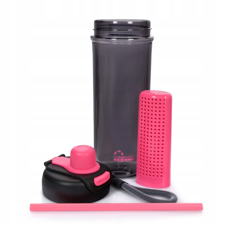 Butelka na wodę z sitkiem słomką bidon BPA free Majestic Sport 950 ml