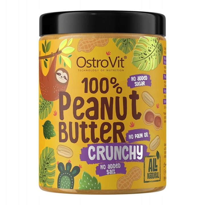 OstroVit Peanut Butter 3 x 1000 g MASŁO ORZECHOWE CRUNCHY