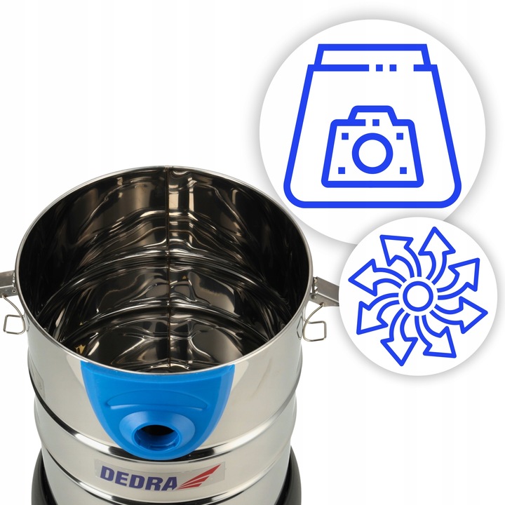 ODKURZACZ PRZEMYSŁOWY BEZWORKOWY Z OTRZĄSACZEM DO GIPSU SUCHO MOKRO