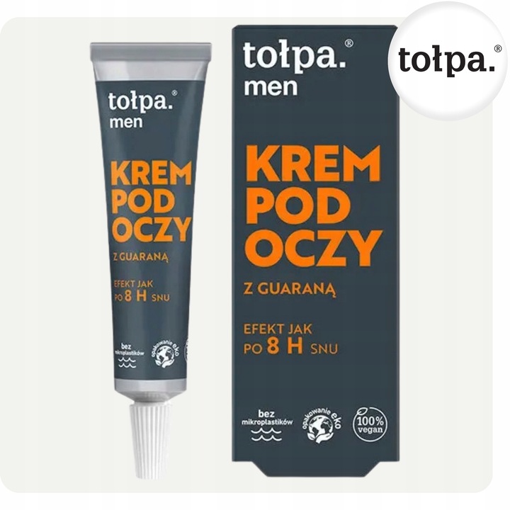 Krem Pod Oczy z Guaraną Men dla Mężczyzn Efekt jak 8h Snu 10 ml Wydajny