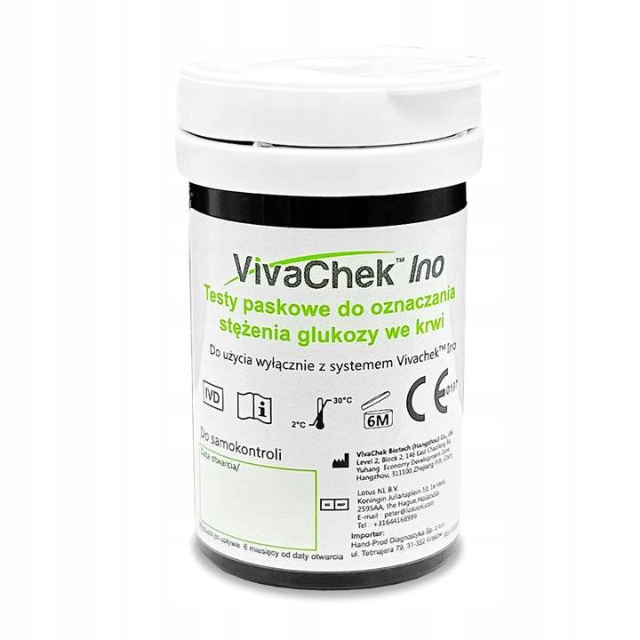Paski do glukometru VivaChek Ino do oznaczania glukozy 50 sztuk