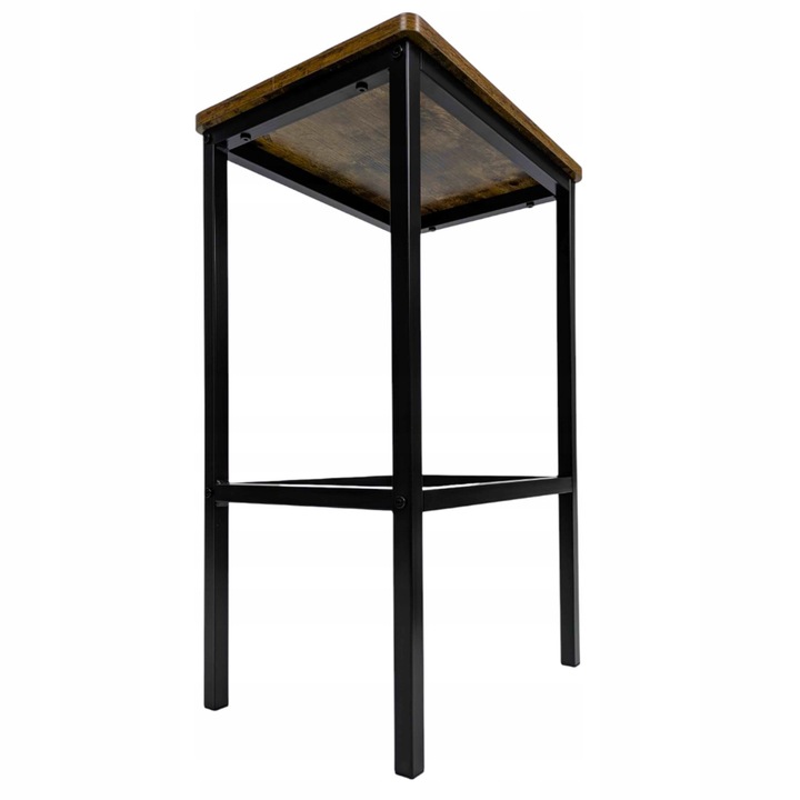 Hoker ciemny brąz taboret do kuchni barowy nowoczesny DO JADALNI LOFT