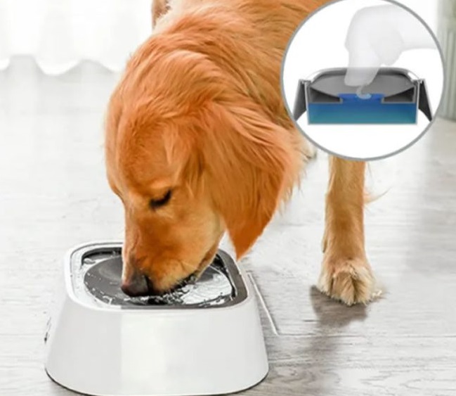 MISKA NA WODĘ PŁYWAJĄCA DLA PSA NIECHLAPIĄCA ANTYPOŚLIZGOWA 1,5L + GRATIS!!