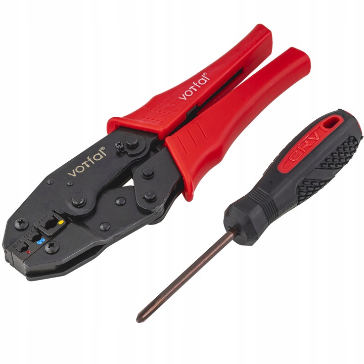 ZACISKARKA PRASKA DO KOŃCÓWEK KABLI KONEKTORÓW 5 MATRYC 0,5 mm² - 35