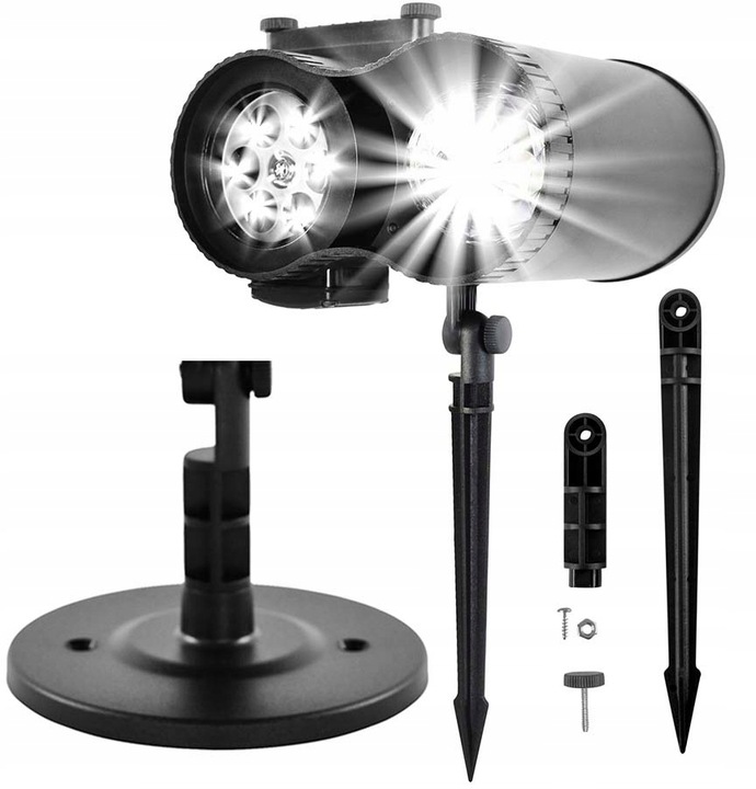 PROJEKTOR LASEROWY ŚWIĄTECZNY NA DOM 12 MOTYWÓW