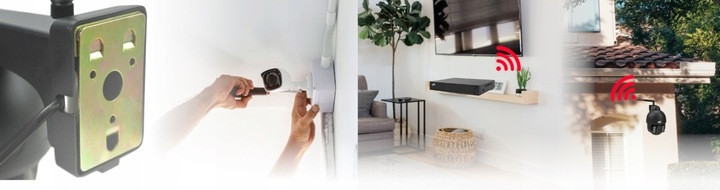 ZESTAW KAMER WIFI OBROTOWE 8Mp 4K MONITORING 4 KAMERY BEZPRZEWODOWE DVS 2TB