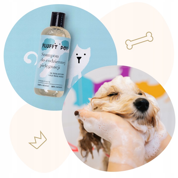 SZAMPON dla psów do codziennej pielęgnacji FluffyPet 300ml HIPOALERGICZNY