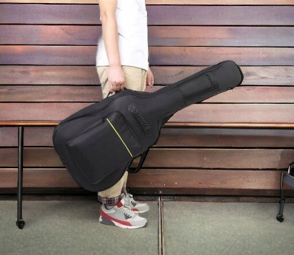 POKROWIEC NA GITARĘ KLASYCZNĄ AKUSTYCZNĄ Z KIESZENIAMI SZELKI UCHWYT GITARA