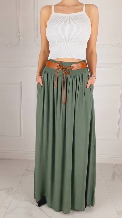 ZWIEWNA DŁUGA SPÓDNICA MAXI DO KOSTEK BOHO DAMSKA