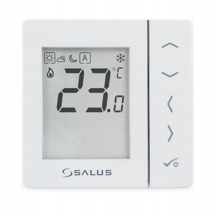 SALUS VS35W PRZEWODOWY REGULATOR TEMPERATURY DOBOWY PODTYNKOWY BIAŁY