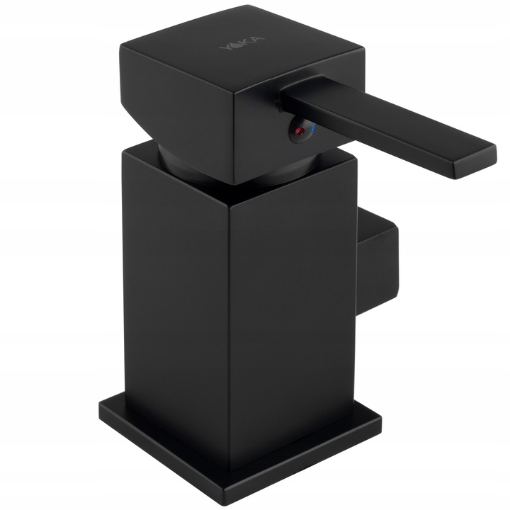 Bateria wannowa 3 otworowa stojąca czarna kran do wanny z prysznicem