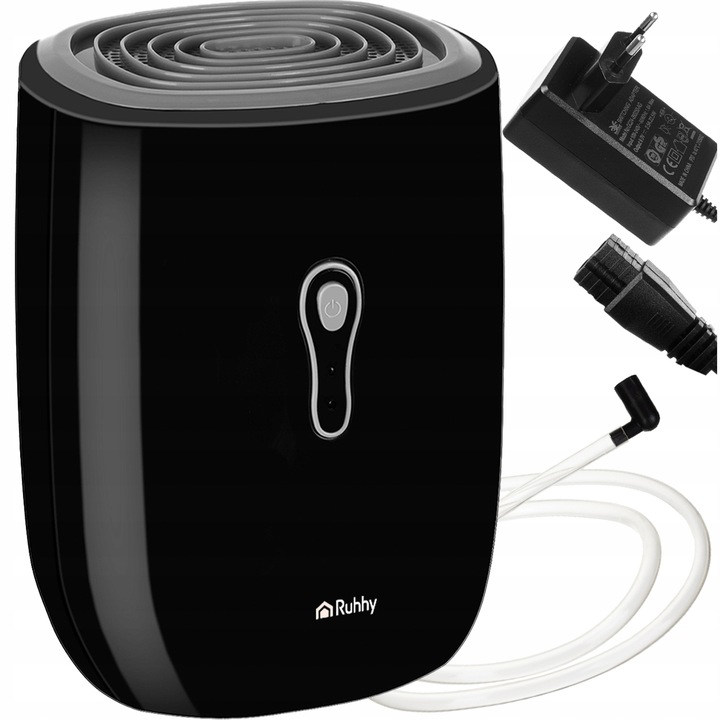 Osuszacz Powietrza RUHHY Cichy Pochłaniacz Wilgoci 64h 0,8l Wydajny