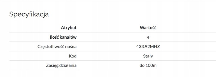 Pilot do automatyki bram Elektrobim - 433,92 MHz