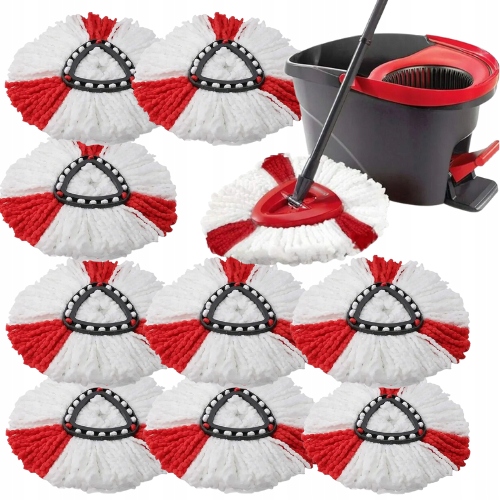 10x WKŁAD DO MOPA OBROTOWEGO VILEDA WRING TURBO MEGA CHŁONNE ZAPAS