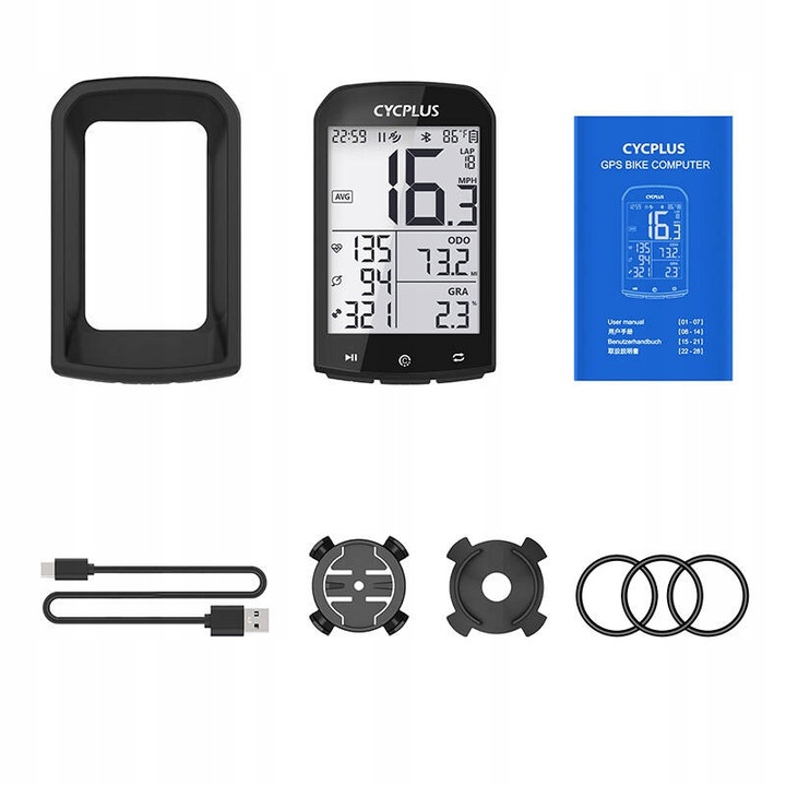 Cycplus Komputer Rowerowy Adv M1 V3.0 Bezprzewodowy Wodoodporny Gps Ant+