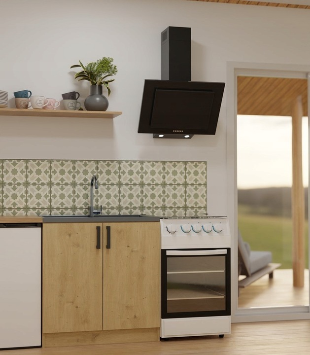 SZAFKA KUCHENNA DOLNA POD ZLEWOZMYWAK KATIA 80 CM DĄB ARTISAN