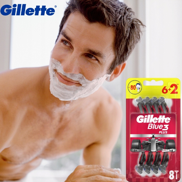 Gillette Blue3 Plus Red Jednorazowe Maszynki do Golenia 6+2szt