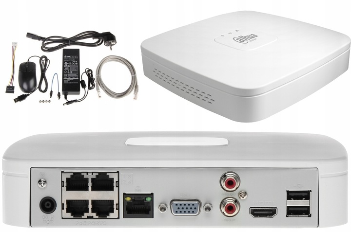 REJESTRATOR IP NVR2104-P-4KS3 4 KANAŁY 4cPoE DAHUA