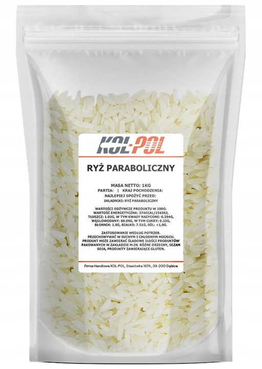 RYŻ PARABOLICZNY 5kg Paraboiled naturalny dieta