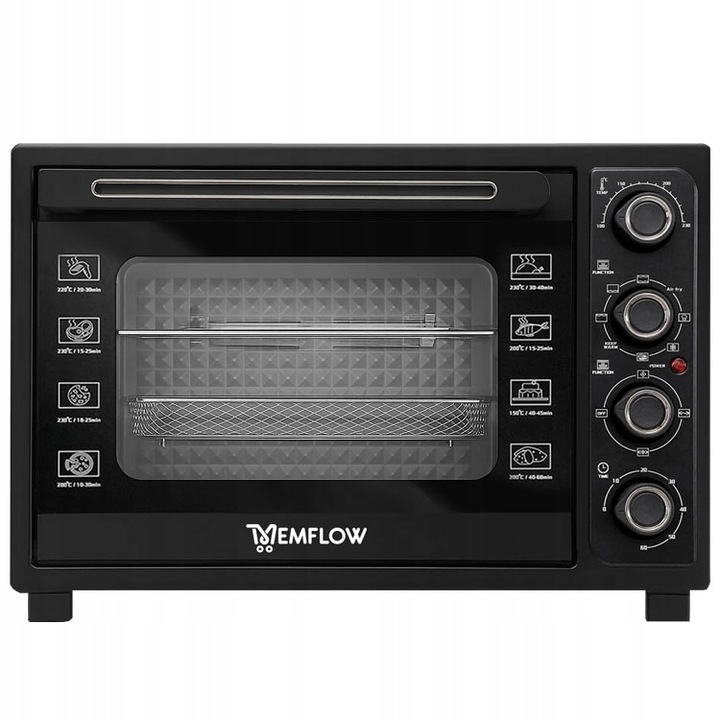 PIEKARNIK ELEKTRYCZNY Z TERMOOBIEGIEM SUSZARKA SPOŻYWCZA GRILL 45L