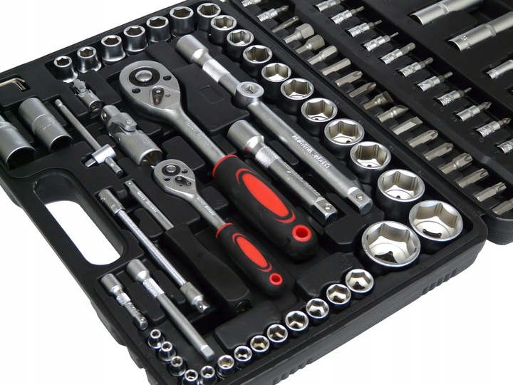 ZESTAW KLUCZY NASADOWYCH KLUCZE NASADOWE 108+ YATO TORX KOMPLET 40 SZTUK